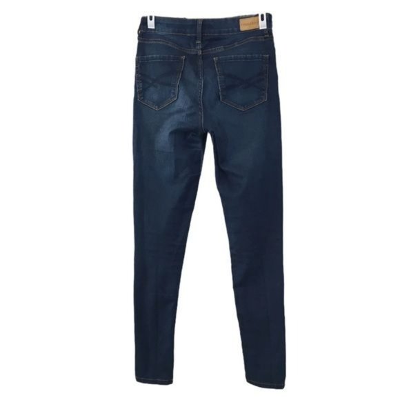 Aeropostale Women’s Blue Dark Wash High Rise Skinny Jeggings Size 0 - Picture 2 of 10